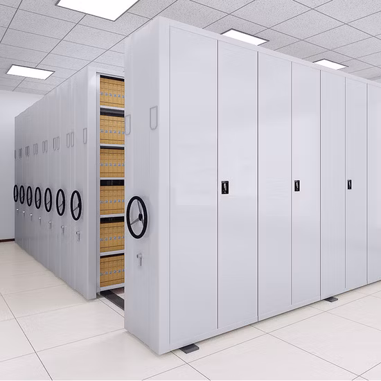 有利な図書館家具移動棚スチールファイリングキャビネットコンパクト棚