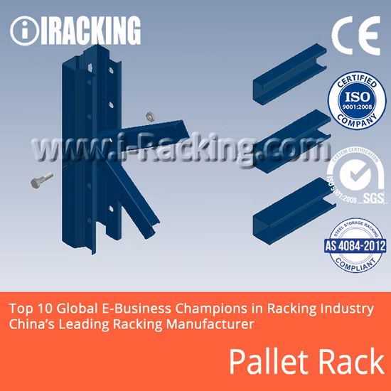 最大。  4,000 Kg/レベルの鋼鉄金属産業倉庫保管パレット調整ラックおよび棚